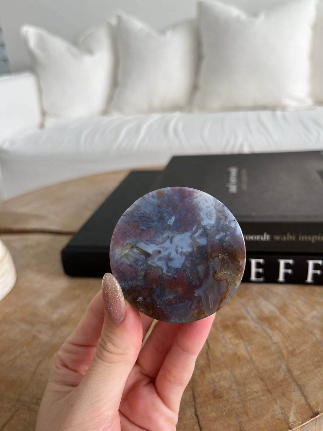 Moss Agate Disc 013