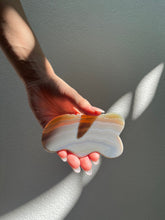Load image into Gallery viewer, Ridged Agate Gua Sha
