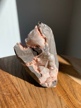 Load image into Gallery viewer, Pink Heulandite Geode with Scolecite &amp; Stilbite
