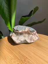 Load image into Gallery viewer, Pink Heulandite Geode, with Scolecite &amp; Stilbite
