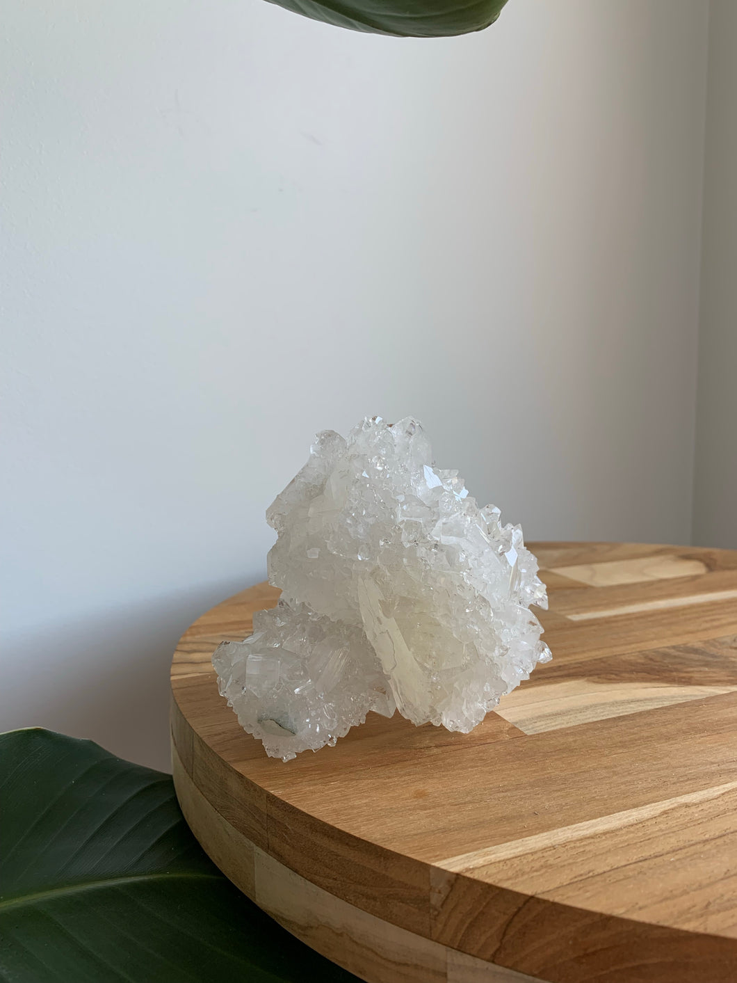 Apophyllite with Calcite