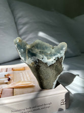 Load image into Gallery viewer, Blue Chalcedony with Apophyllite
